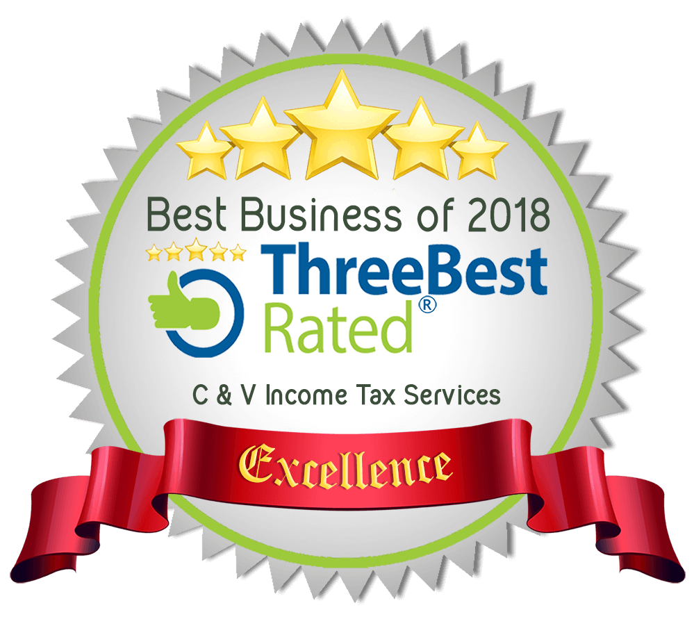 Threebest Badge Site Image | C & V Income Tax Service Threebest Badge
